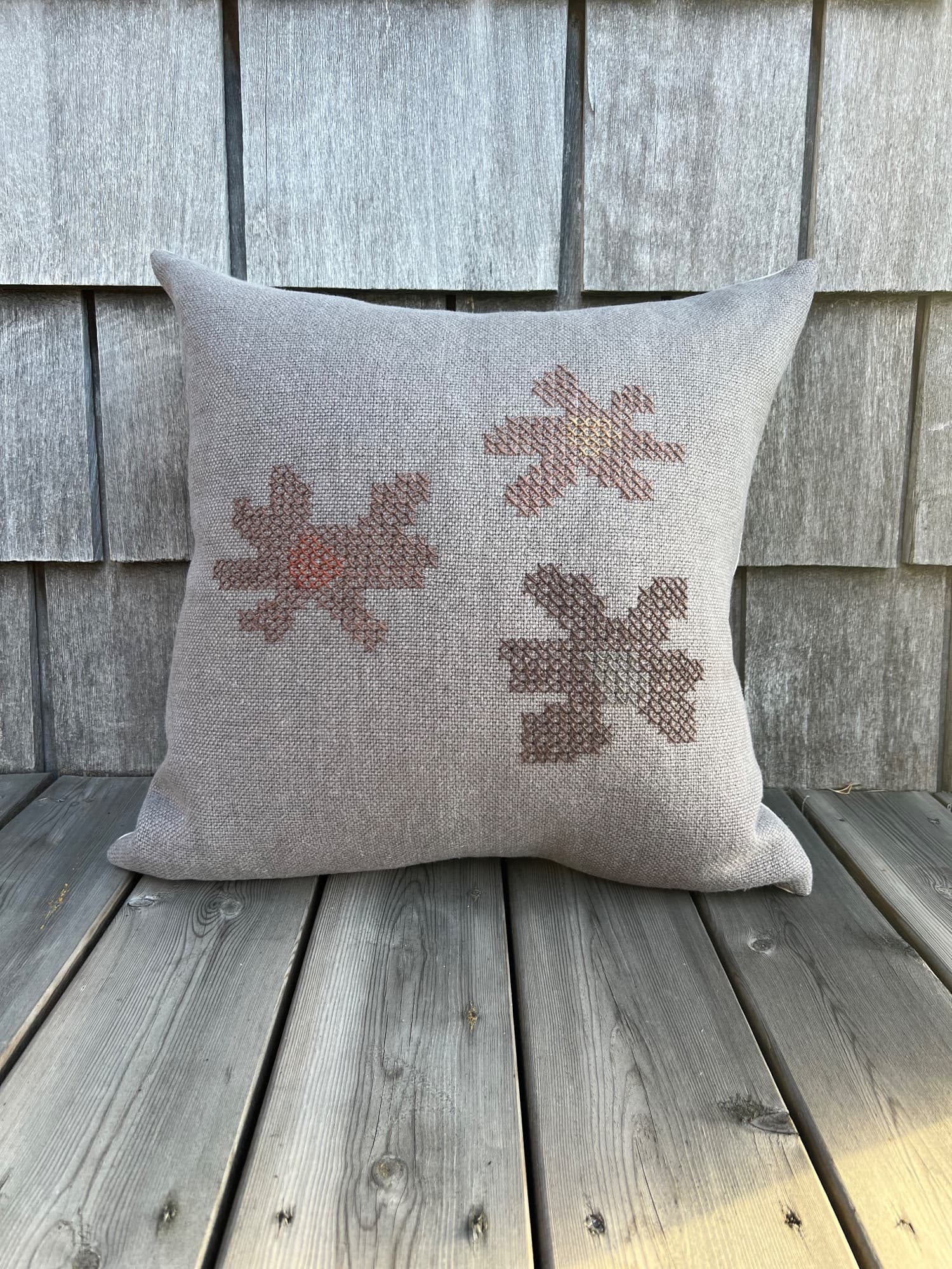 Embroidered pillow